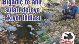 Bigadiç’te ahır suları dereye akıyor iddiası