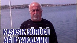 KASKSIZ SÜRÜCÜ AĞIR YARALANDI
