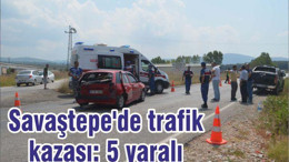 Savaştepe'de trafik kazası: 5 yaralı