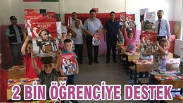 2 BİN ÖĞRENCİYE DESTEK