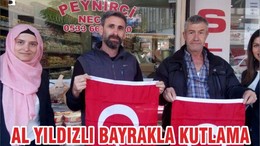 AL YILDIZLI BAYRAKLA KUTLAMA