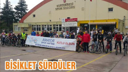 BİSİKLET SÜRDÜLER