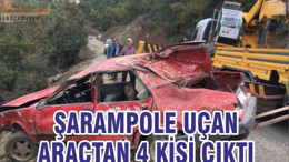 ŞARAMPOLE UÇAN ARAÇTAN 4 KİŞİ ÇIKTI