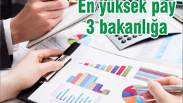 En yüksek pay 3 bakanlığa