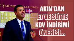 Akın’dan et ve sütte KDV önerisi