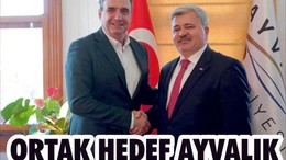 CUMHUR İTTİFAKI AYVALIK BELEDİYE BAŞKAN ADAYI BAŞARAN'DAN GENCER'E ZİYARET
