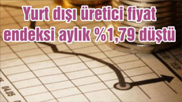 Yurt dışı üretici fiyat endeksi aylık %1,79 düştü