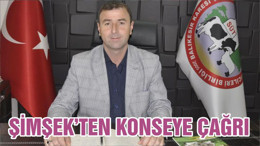 ŞİMŞEK’TEN KONSEYE ÇAĞRI