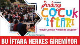 SINDIRGI'DA BENZERİ GÖRÜLMEMİŞ İFTAR