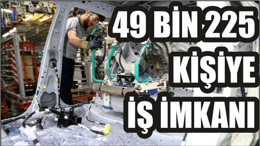 49 BİN 225 KİŞİYE İŞ İMKANI