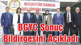 BGYC Sonuç Bildirgesini Açıkladı