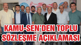KAMU-SEN’DEN TOPLU SÖZLEŞME AÇIKLAMASI