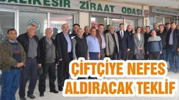 ÇİFTÇİYE NEFES ALDIRACAK TEKLİF