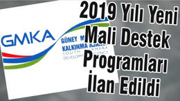 2019 Yılı Yeni Mali Destek Programları İlan Edildi