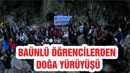 BAÜNLÜ ÖĞRENCİLERDEN DOĞA YÜRÜYÜŞÜ