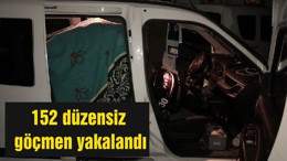 Balıkesir'de 152 düzensiz göçmen yakalandı