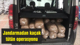 Jandarmadan kaçak tütün operasyonu