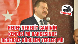 HEDEF NERESİ? CAMİNİN KENDİSİ Mİ BAHÇESİNDE DEĞERSİZ GÖRÜLEN YERLER Mİ!