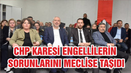 CHP KARESİ ENGELLİLERİN SORUNLARINI MECLİSE TAŞIDI