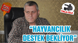 “HAYVANCILIK DESTEK BEKLİYOR”