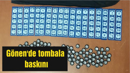 Gönen'de tombala baskını