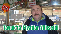 Tavuk’ta Fiyatlar Yükseldi