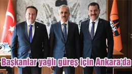 Başkanlar yağlı güreş için Ankara'da