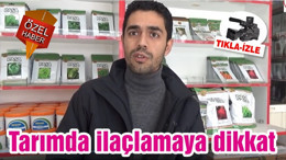 Tarımda ilaçlamaya dikkat
