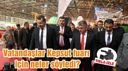 Vatandaşlar Kepsut fuarı için neler söyledi?