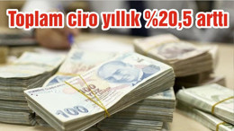 Toplam ciro yıllık %20,5 arttı
