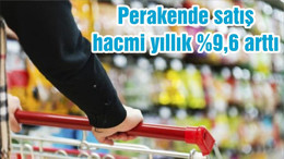 Perakende satış hacmi yıllık %9,6 arttı