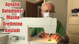 Ayvalık Belediyesi Maske Üretimine Başladı