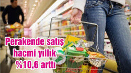 Perakende satış hacmi yıllık %10,6 arttı