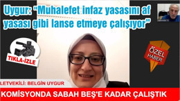 Uygur: "Muhalefet infaz yasasını af yasası gibi lanse etmeye çalışıyor"