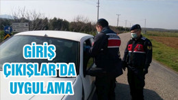 GİRİŞ ÇIKIŞLAR’DA UYGULAMA