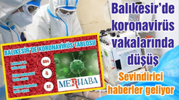 BALIKESİR’DE KORONAVİRÜSTE 17 MAYIS TABLOSU
