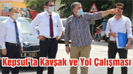 Kepsut’ta Kavşak ve Yol Çalışması
