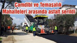 Çamdibi ve Temaşalık Mahalleleri arasında asfalt serildi