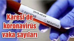 Balıkesir Karesi'de koronavirüs vaka sayıları