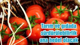 Tarım ve gıdada sürdürülebilirlik ana hedef olacak