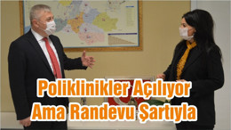 Poliklinikler Açılıyor Ama Randevu Şartıyla