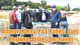 Altınova Ovası YAS Kütlesi Suni Besleme Projesi İncelendi