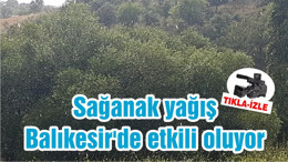 Sağanak yağış Balıkesir'de etkili oluyor