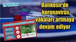 BALIKESİR’DE KORONAVİRÜSTE 29 HAZİRAN TABLOSU