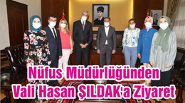 Nüfus Müdürlüğünden Vali Hasan Şıldak'a Ziyaret