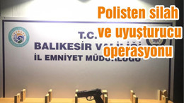 Polisten silah ve uyuşturucu operasyonu