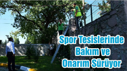 Spor Tesislerinde Bakım ve Onarım Sürüyor