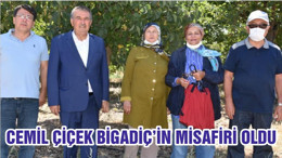 CEMİL ÇİÇEK BİGADİÇ’İN MİSAFİRİ OLDU