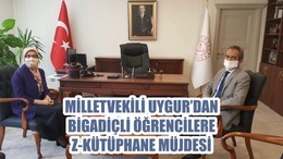 MİLLETVEKİLİ UYGUR’DAN BİGADİÇLİ ÖĞRENCİLERE Z-KÜTÜPHANE MÜJDESİ