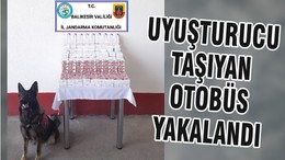 UYUŞTURUCU TAŞIYAN OTOBÜS YAKALANDI